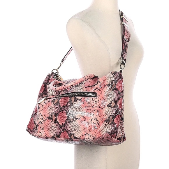 Trina Turk leather snakeskin print handbag NWT - Picture 2 of 11